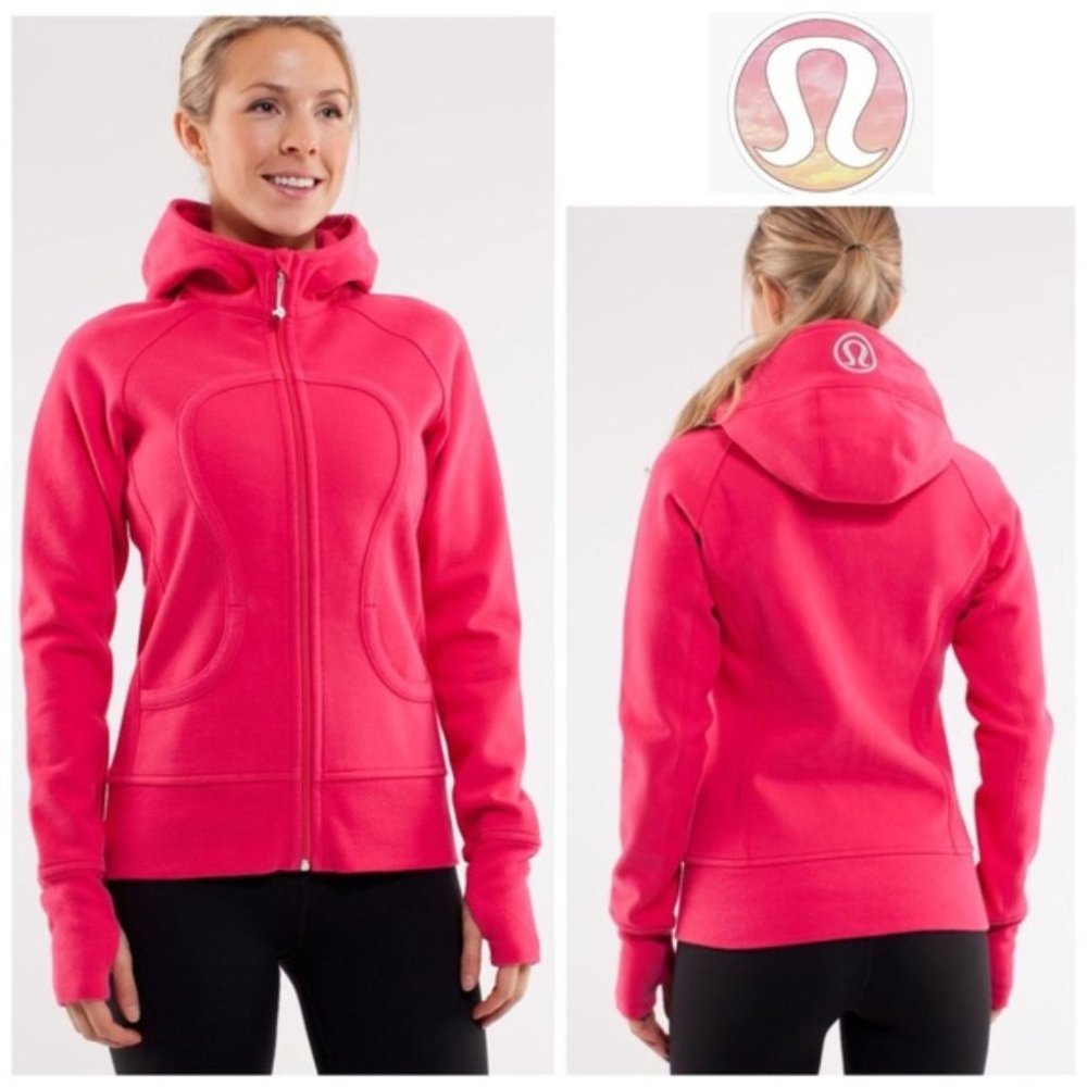 LULULEMON SCUBA PINK OMBRE ZIPPER JACKET